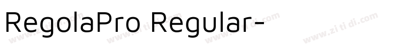 RegolaPro Regular字体转换 RegolaPro Regular字体转换